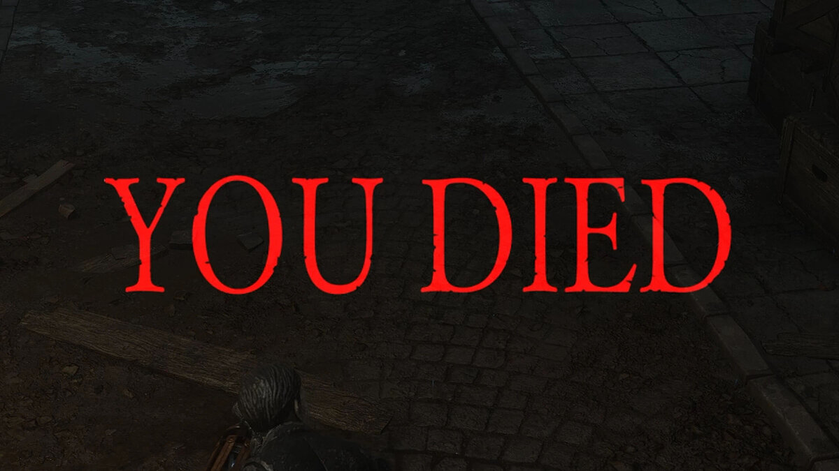 Lies of P — Death screen like in Dark Souls