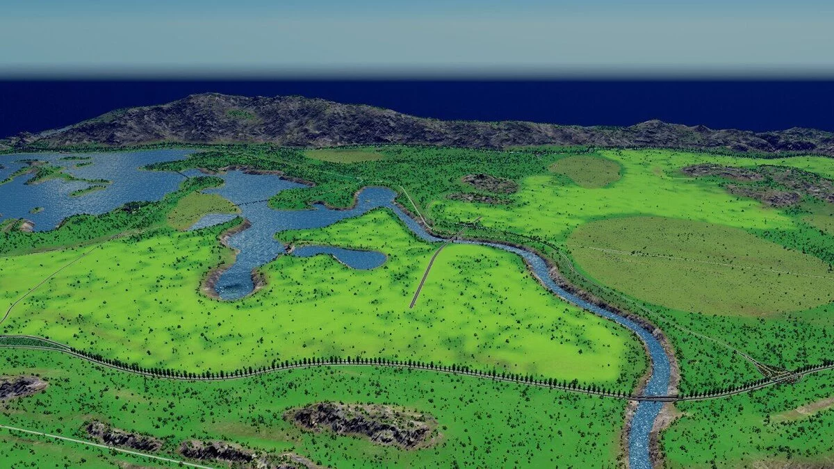 Cities: Skylines — Карта Лонгбич