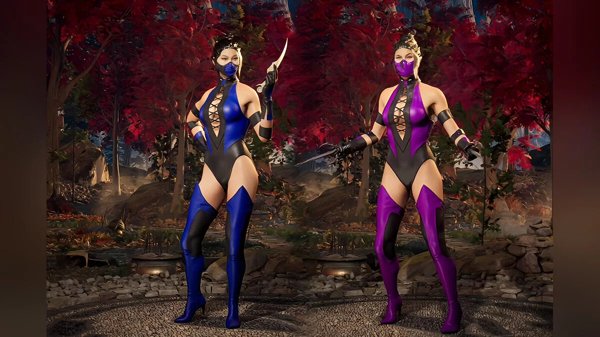 Mortal Kombat 1 — Kitana and Mileena in their MK3 game costumes