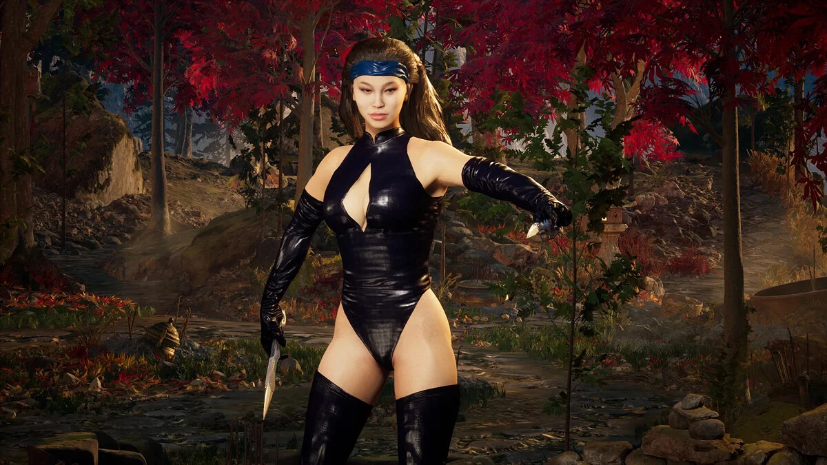 Mortal Kombat 1 — Kitana con un disfraz del juego MK Defenders