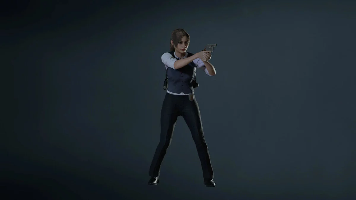 Resident Evil 2 — Клэр в нуарном костюме