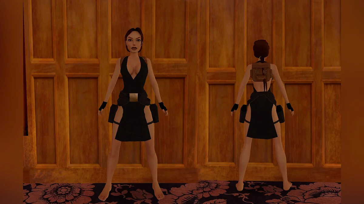 Tomb Raider 1-3 Remastered — lara con un vestido