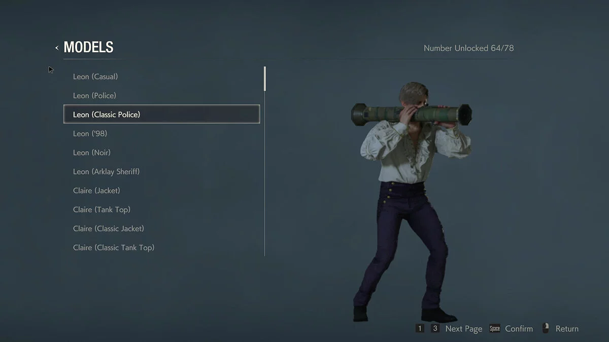 Resident Evil 2 — Leon Romantik Kostümünde (RT)