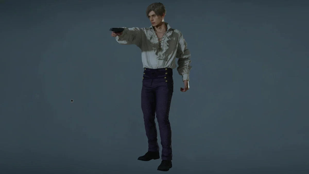 Resident Evil 2 — Leon in a romantic suit (RT)