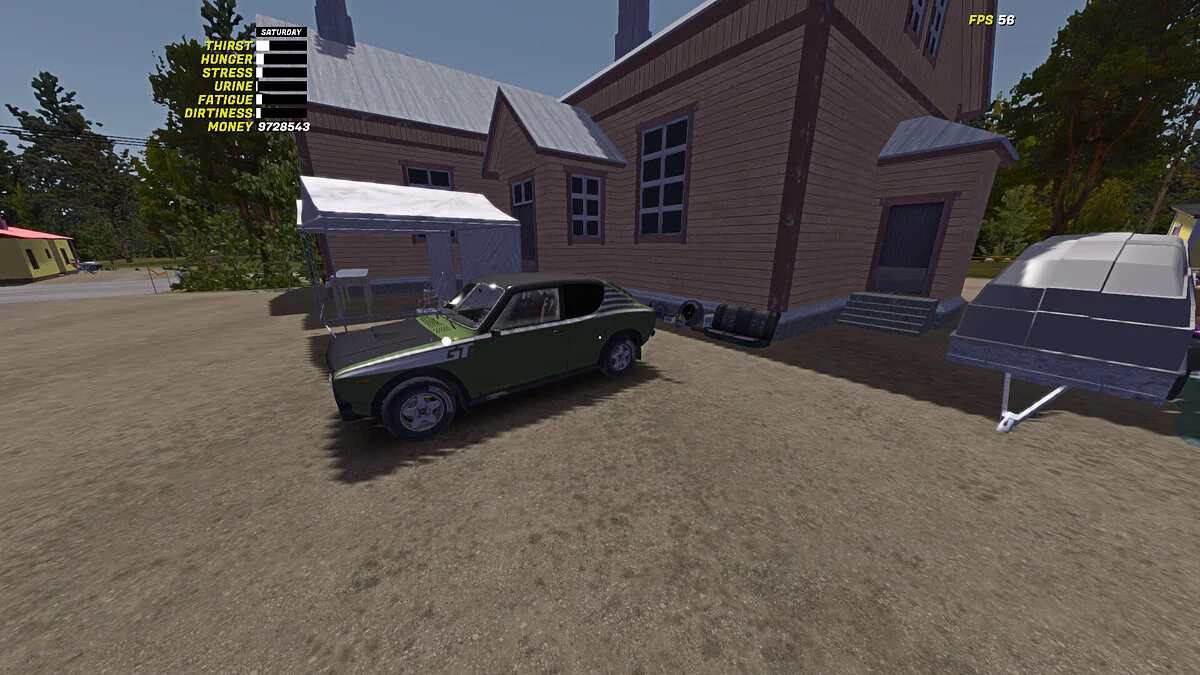 My Summer Car — The car is ready for the rally, there is food in the house