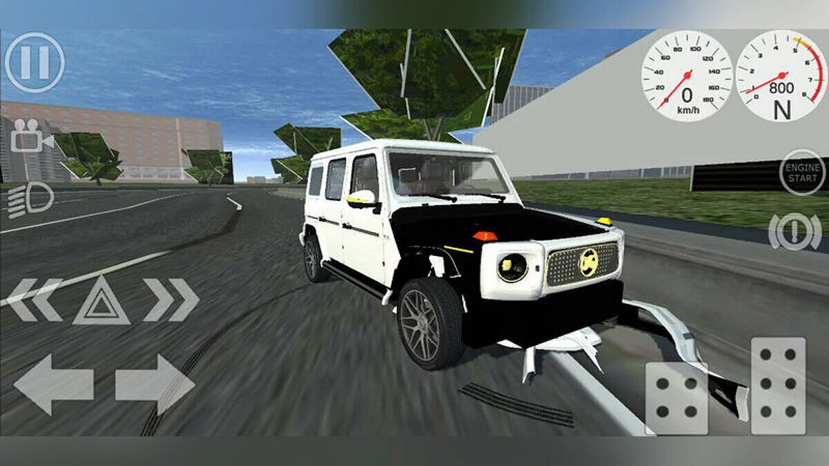 Simple Car Crash Physics Sim — Мерседес-Бенц з електричним двигуном