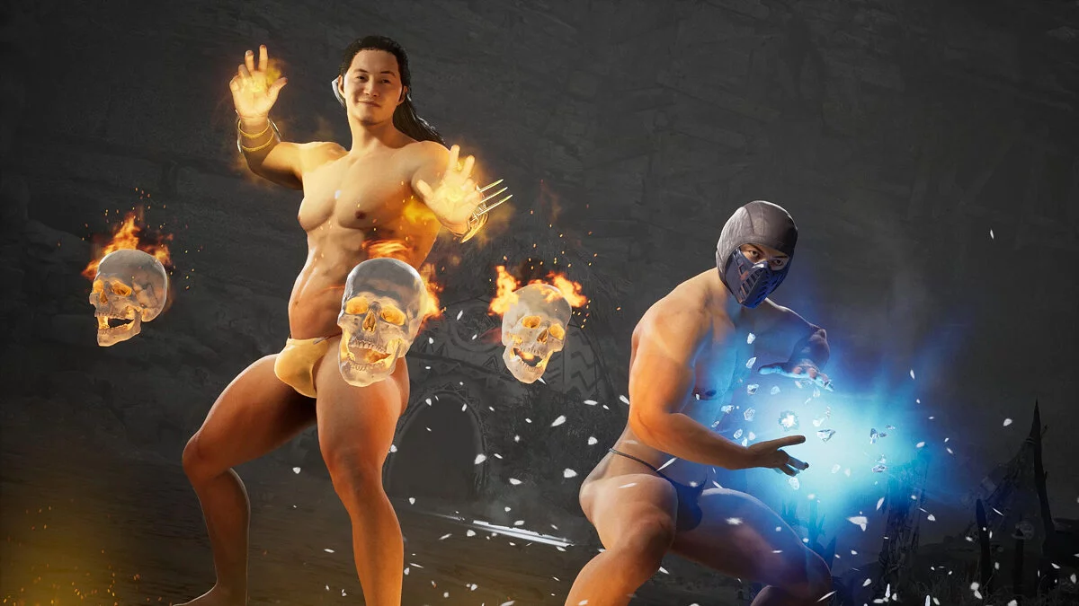 Mortal Kombat 1 — Чоловіки-помічники в стрингах