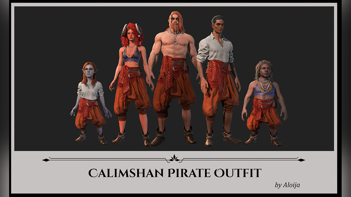 Baldur&#039;s Gate 3 — Calimshan Pirate Outfit