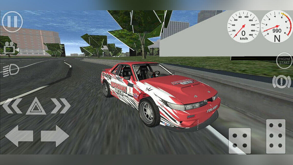 Simple Car Crash Physics Sim — Nissan 240sx