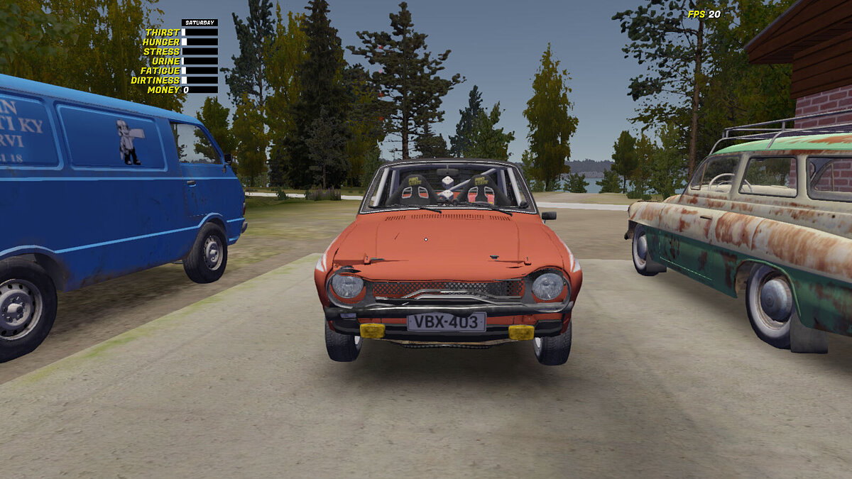 My Summer Car — Satsuma is ready for the rally, a suitcase with money, a Pig house and a car won