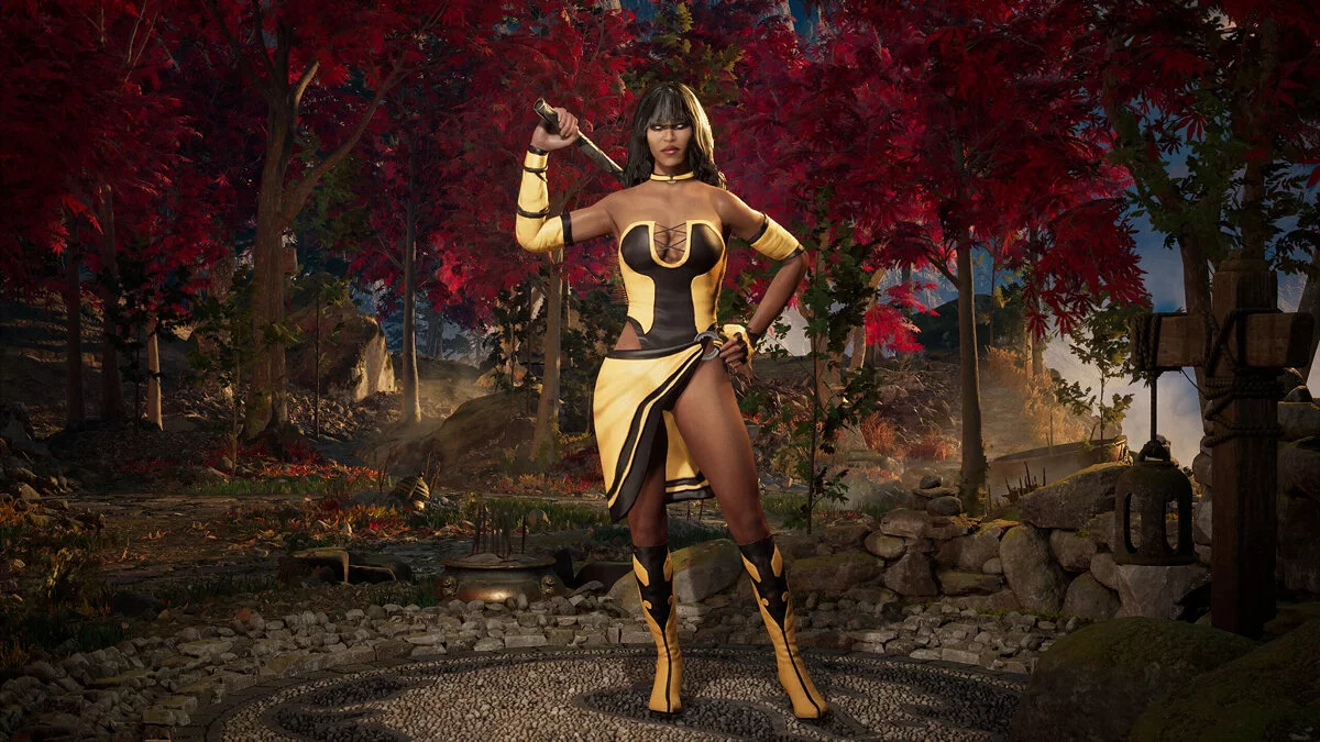 Mortal Kombat 1 — Tanya disfrazada del juego MK Deception