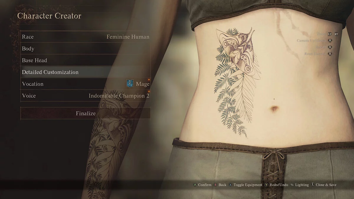 Dragon&#039;s Dogma 2 — Ellie's tattoo