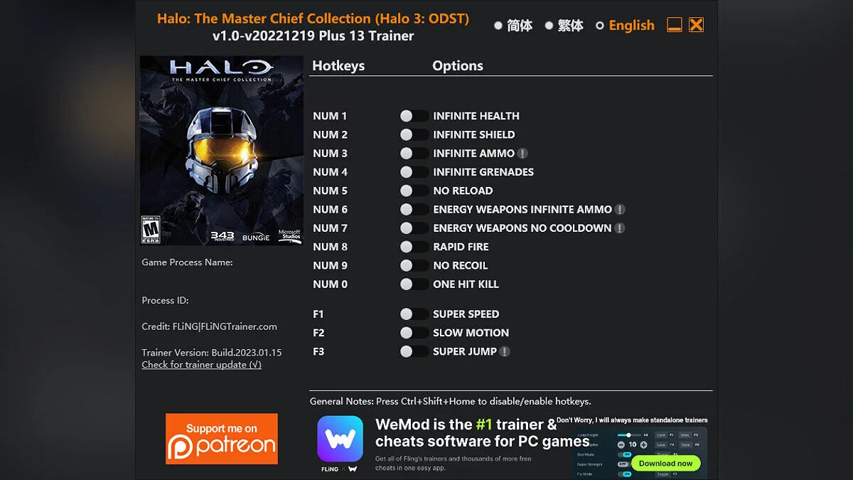 Halo 3: ODST — Entrenador (+13) [1.0 - ACTUALIZADO: 13/02/2024]