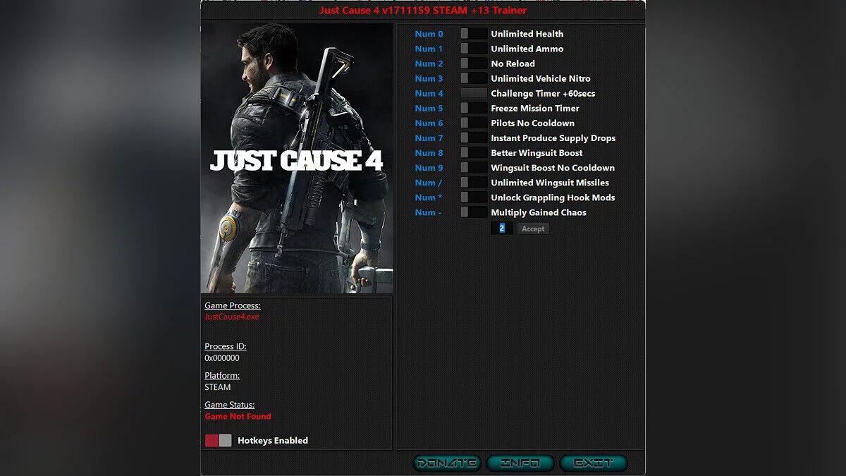 Just Cause 4 — Trainer (+13) [1711159]