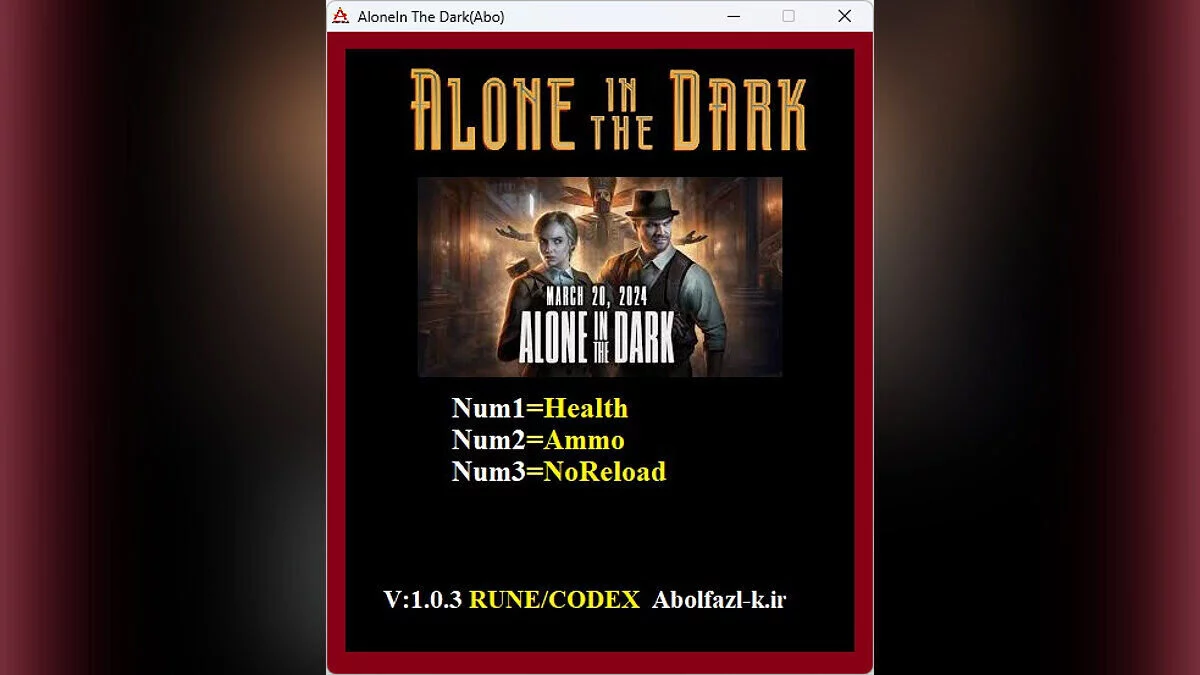 Alone in the Dark — Trainer (+3) [1.03]