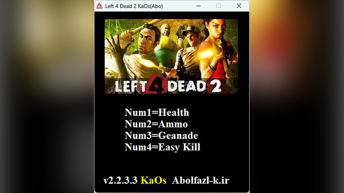 Left 4 Dead 2 — Trainer (+4) [2.2.3.3]