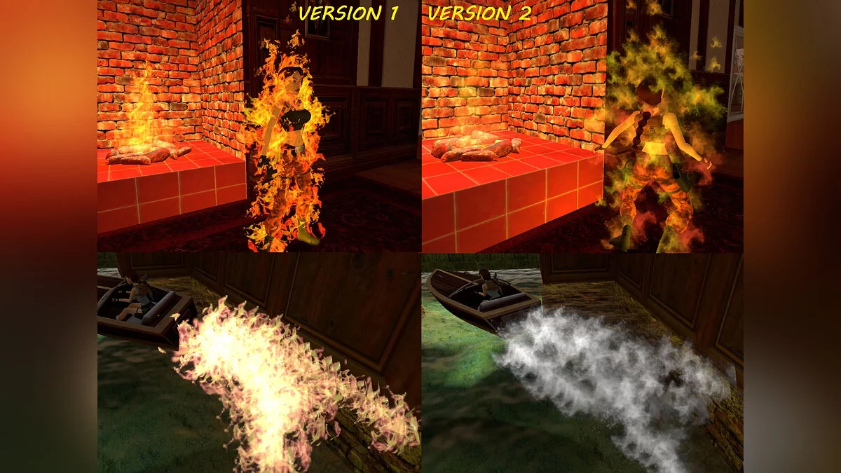 Tomb Raider 1-3 Remastered — Улучшение огня и крови