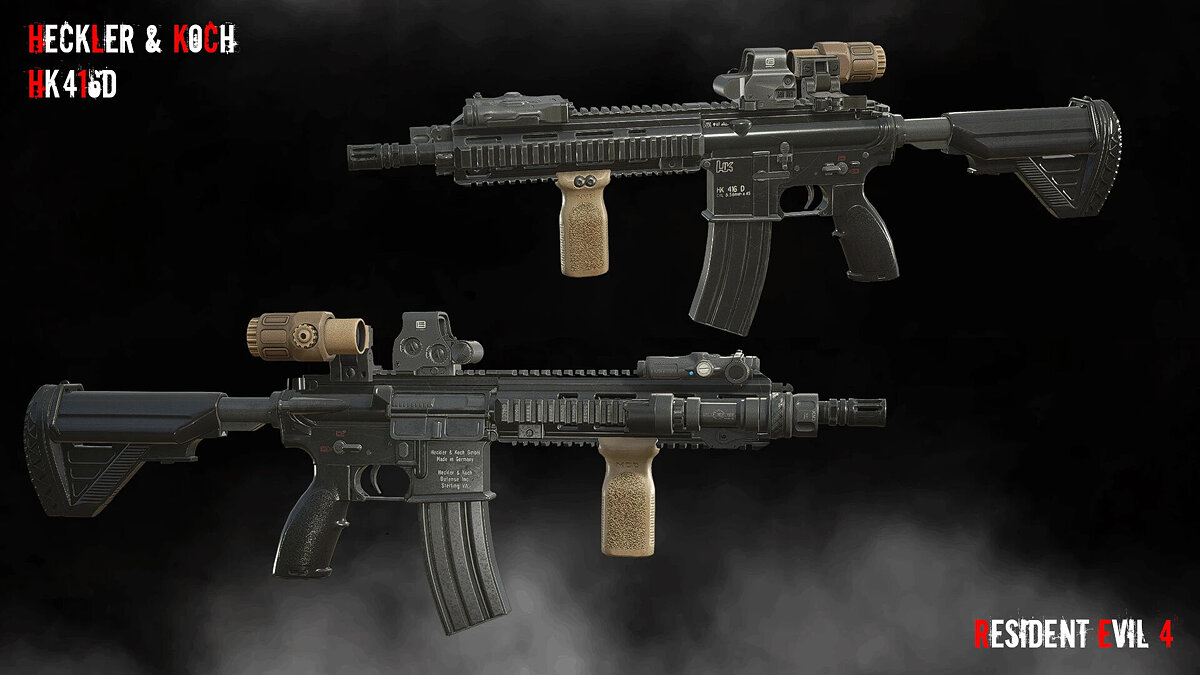 Resident Evil 4 Remake (2023) — Rifle HK416D