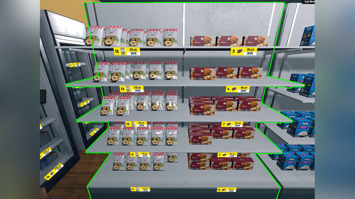 Supermarket Simulator — 5-tier shelf