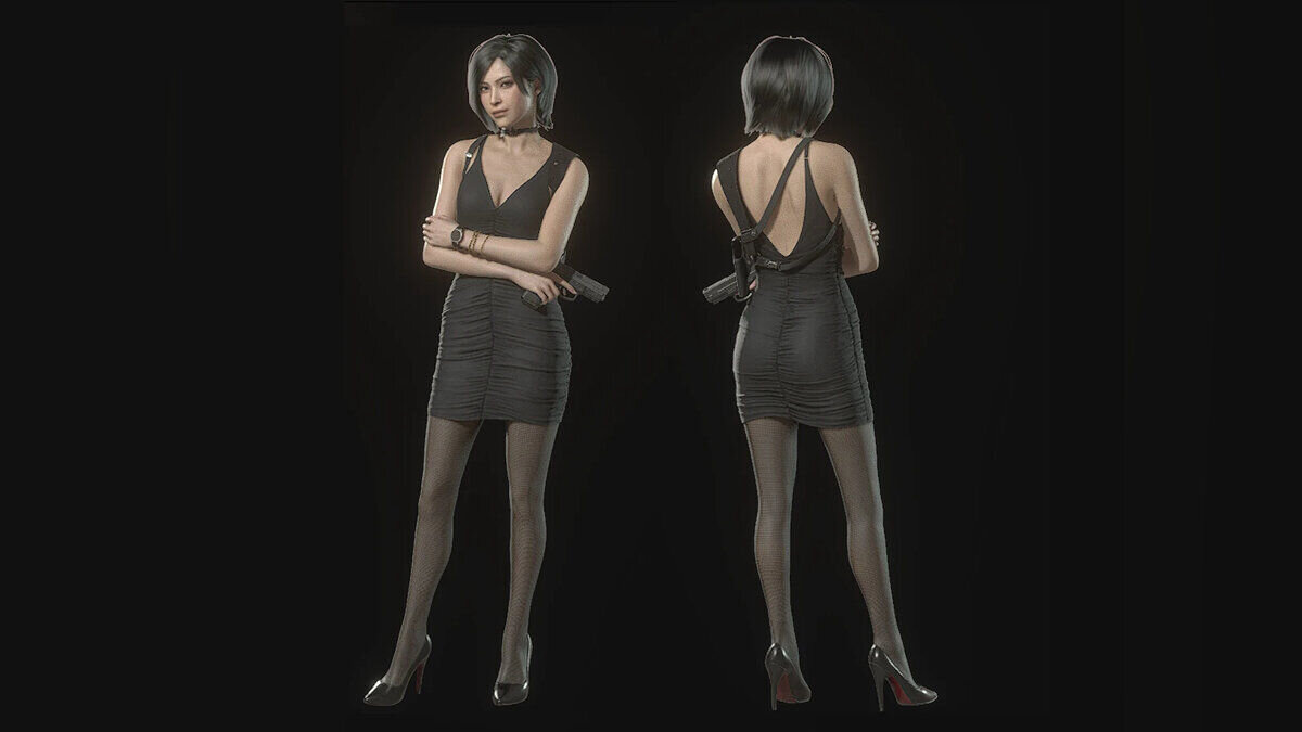 Resident Evil 4 Remake: Separate Ways — Ada in a black dress