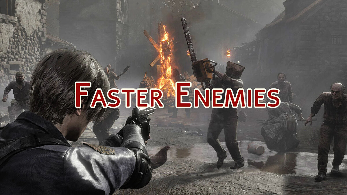 Resident Evil 4 Remake (2023) — Fast enemies