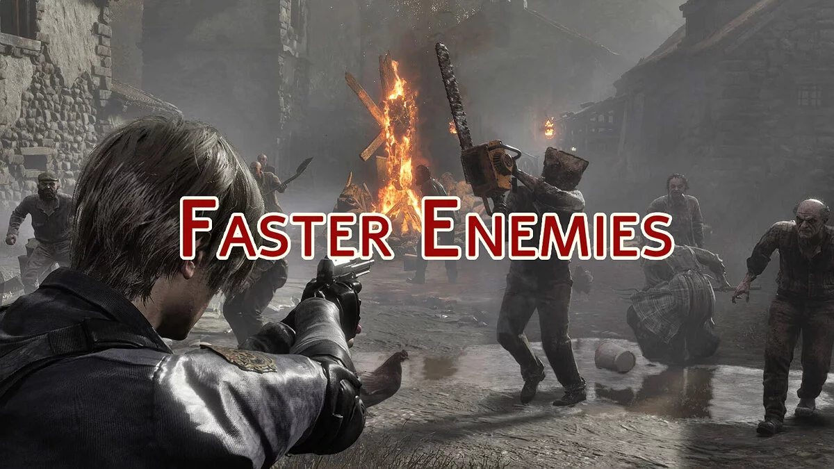 Resident Evil 4 Remake (2023) — Fast enemies