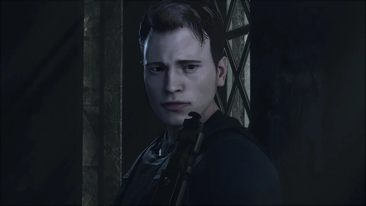 Resident Evil 4 Remake (2023) — Connor del juego Detroit: Become Human