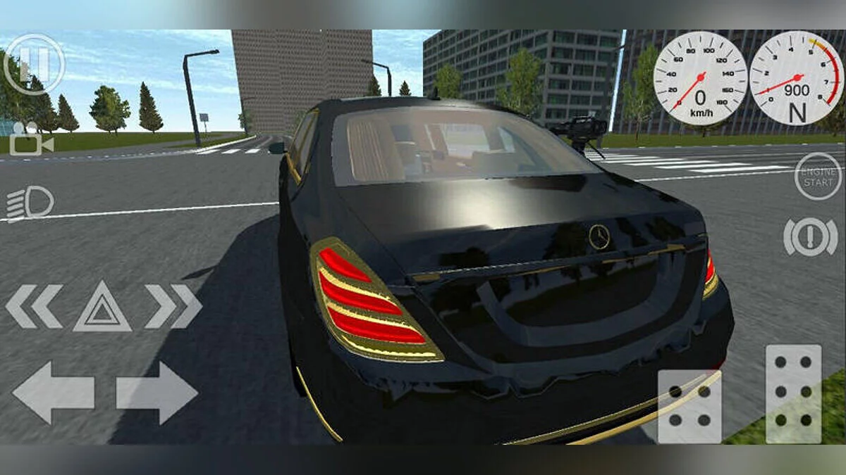 Simple Car Crash Physics Sim — Mercedes W222 Maybach