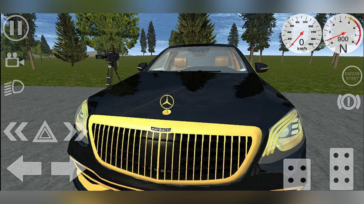 Simple Car Crash Physics Sim — Mercedes B222 Maybach