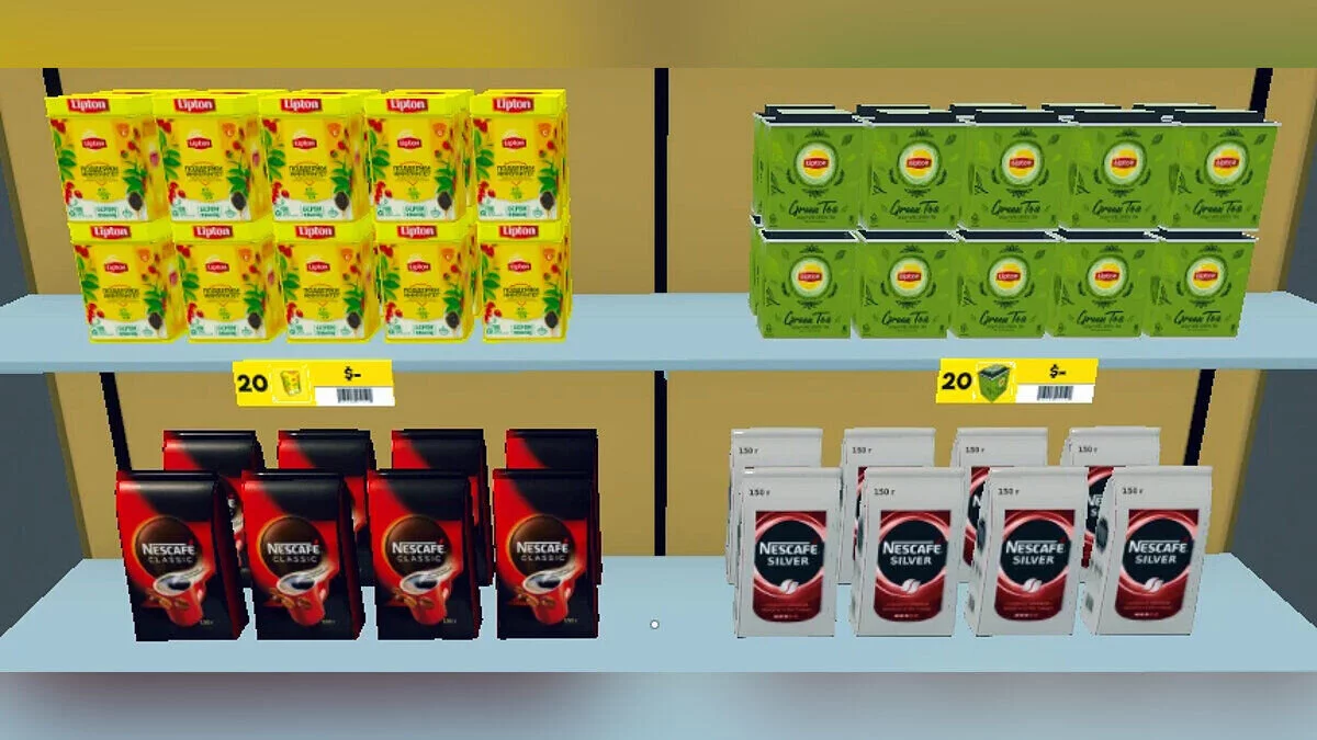 Supermarket Simulator — Rus Ürünleri Seti