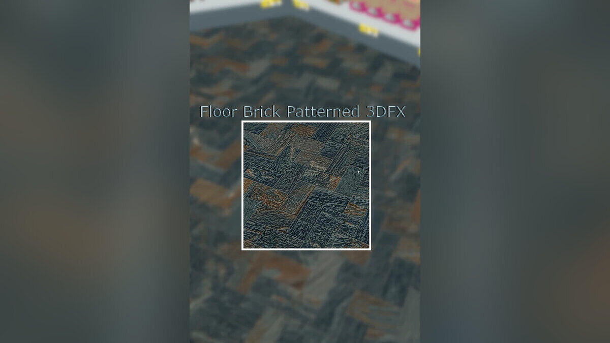 Supermarket Simulator — Patterned parquet floor