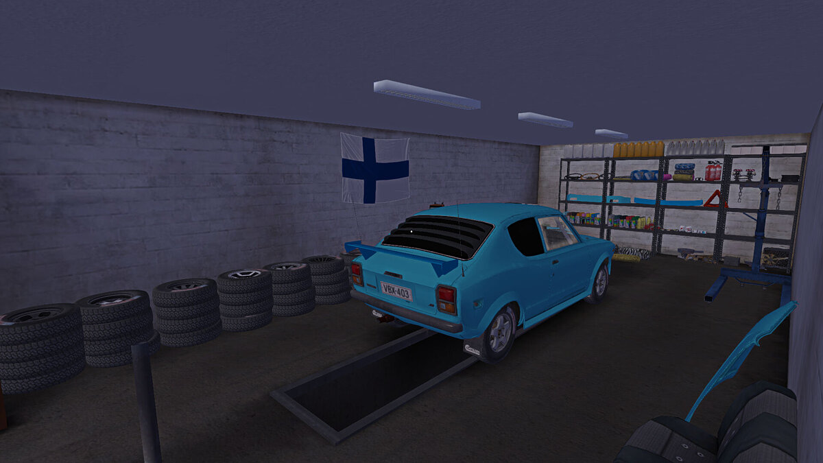 My Summer Car — Fully tuned Satsuma with license plates, 250k marks, there is a Pig house, a lot of beer