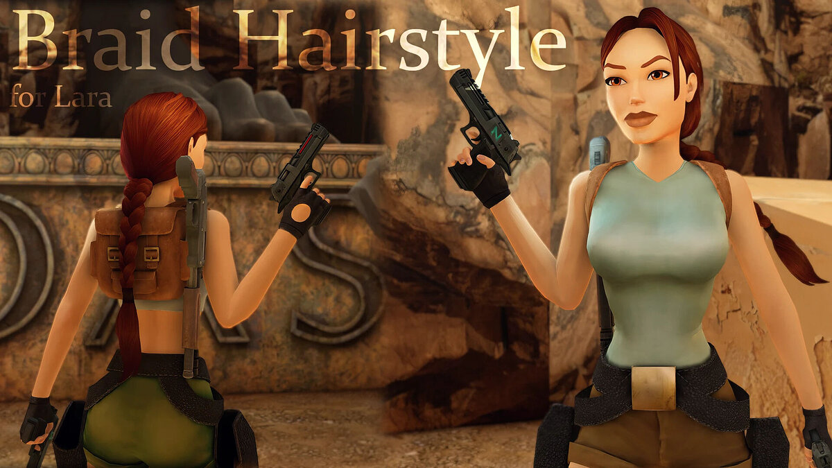 Tomb Raider 1-3 Remastered — Pigtail hairstyle