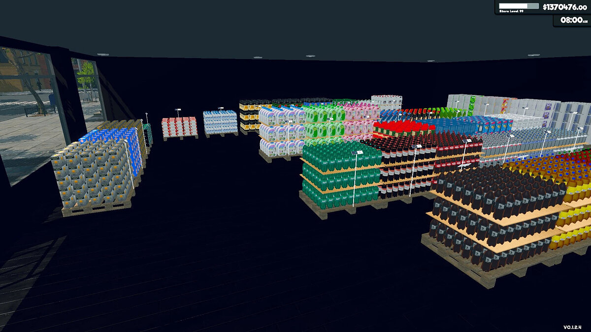 Supermarket Simulator — Selling from pallets