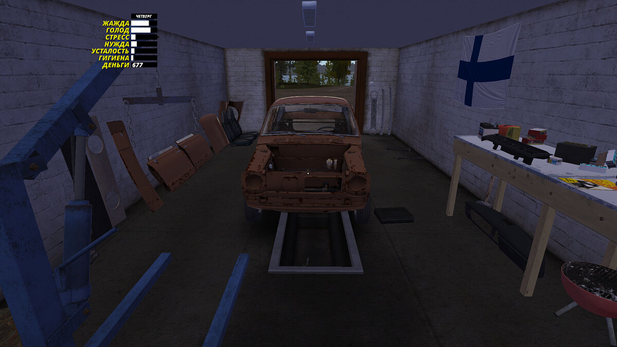 My Summer Car — Brake system and suspension assembled