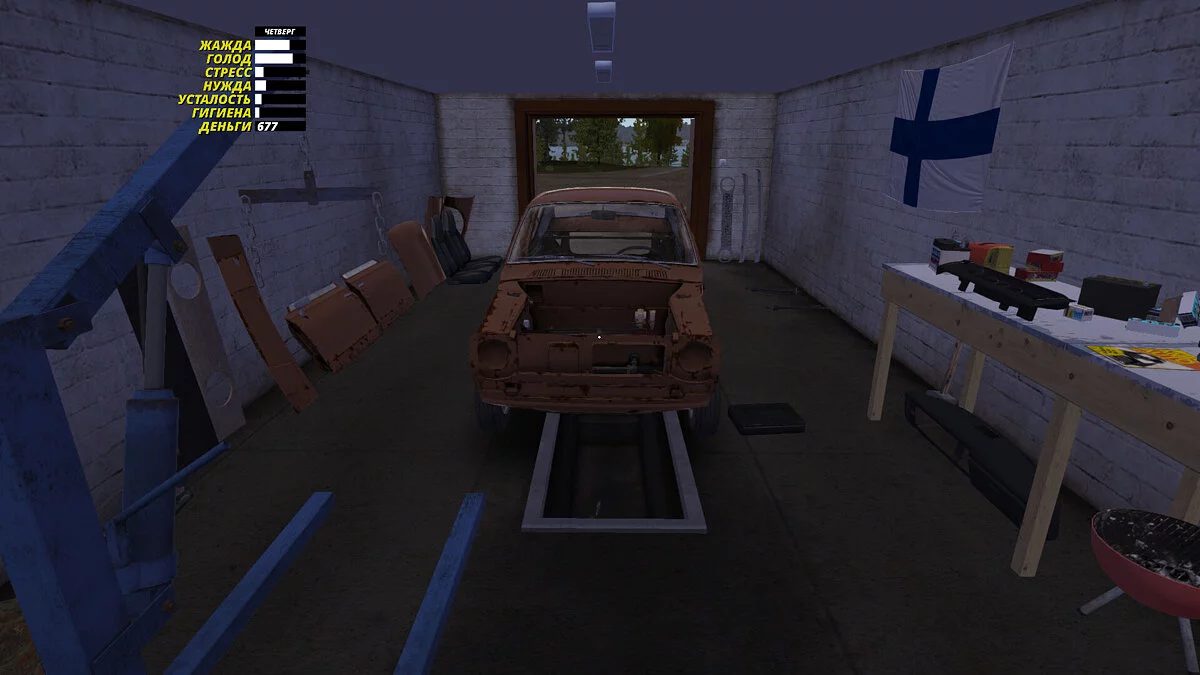 My Summer Car — Brake system and suspension assembled