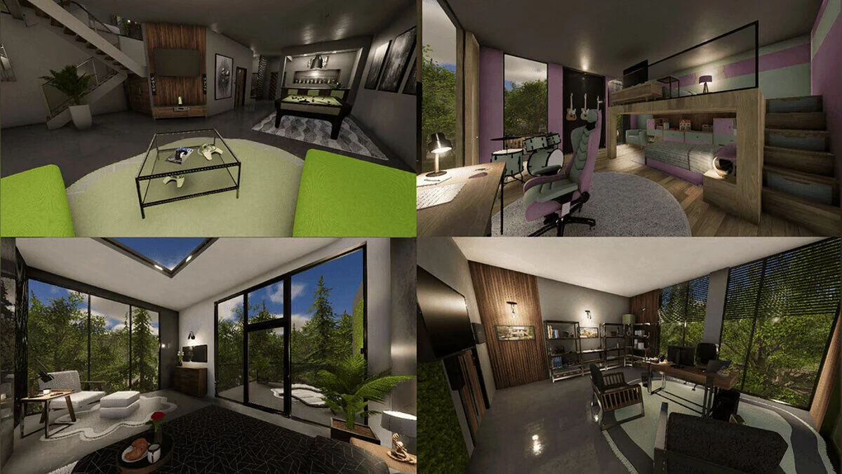 House Flipper 2 — Сучасний маєток в стилі мінімалізму