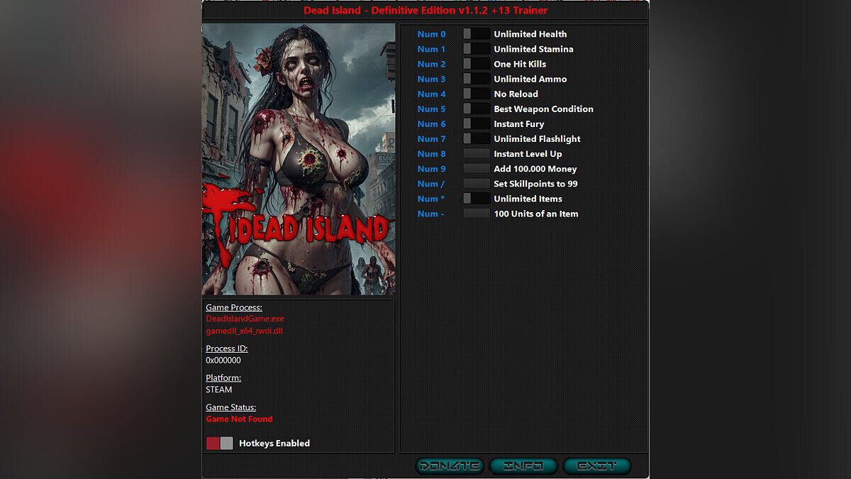 Dead Island: Definitive Collection — Trainer (+13) [1.1.2]