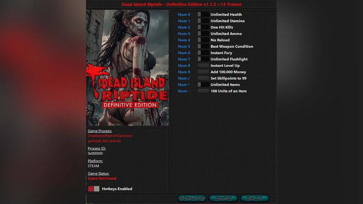 Dead Island: Riptide — Trainer (+13) [1.1.2]