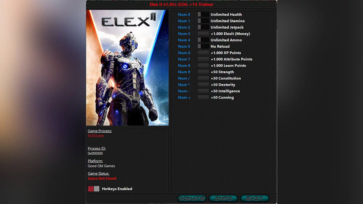 ELEX 2 — Trainer (+14) [1.0.107.0 (1.05c)]