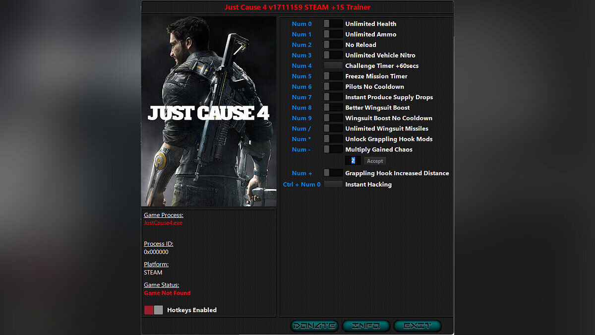 Just Cause 4 — Trainer (+15) [171159]