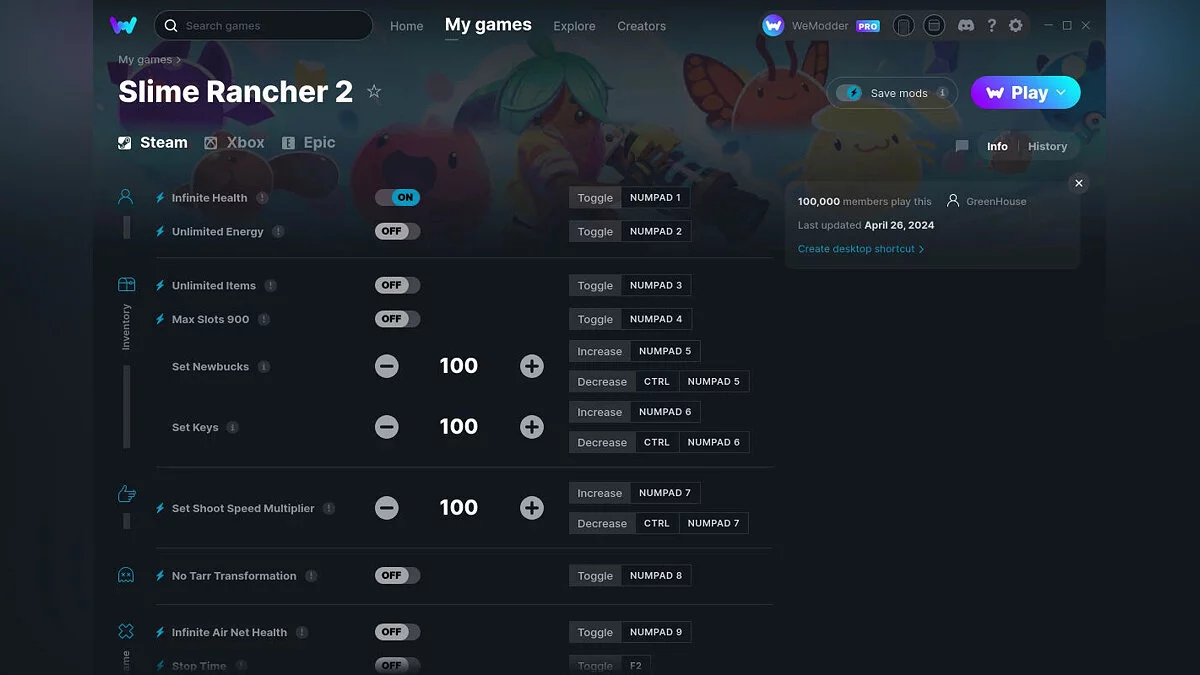 Slime Rancher 2 — Trainer (+16) from 04/26/2024 [WeMod]