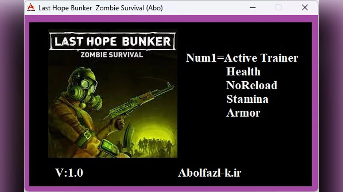 Last Hope Bunker: Zombie Survival — Trainer (+4) [1.0]