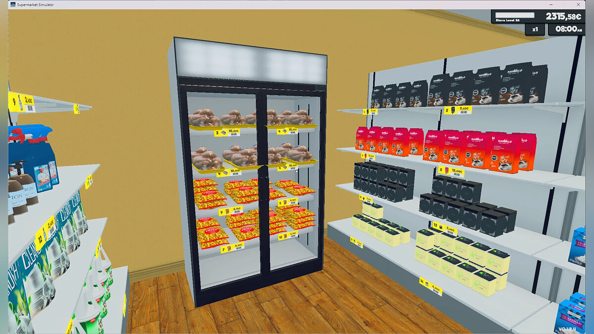 Supermarket Simulator — Upright freezers