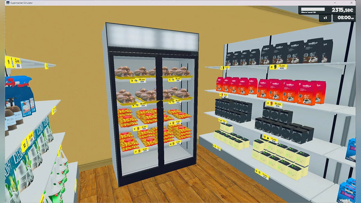 Supermarket Simulator — Congeladores verticales