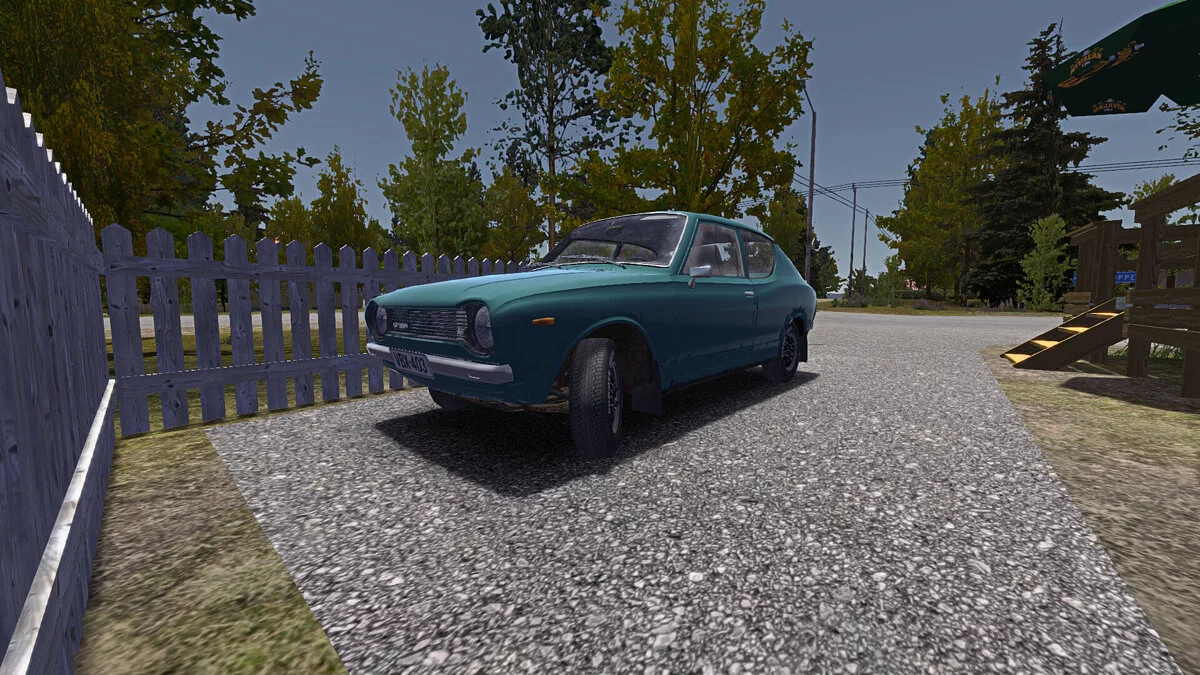 My Summer Car — Satsuma verde, ruedas GT instaladas, buena refrigeración