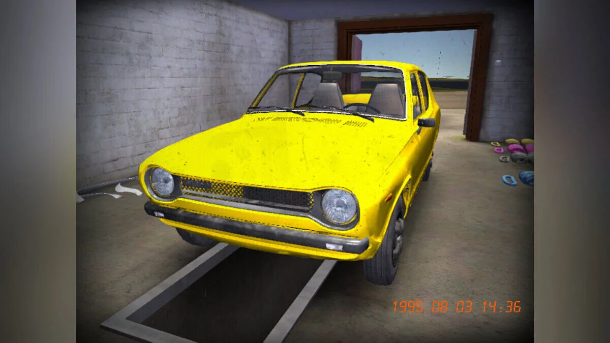 My Summer Car — Satsuma amarillo de fábrica, todas las piezas del catálogo están disponibles.