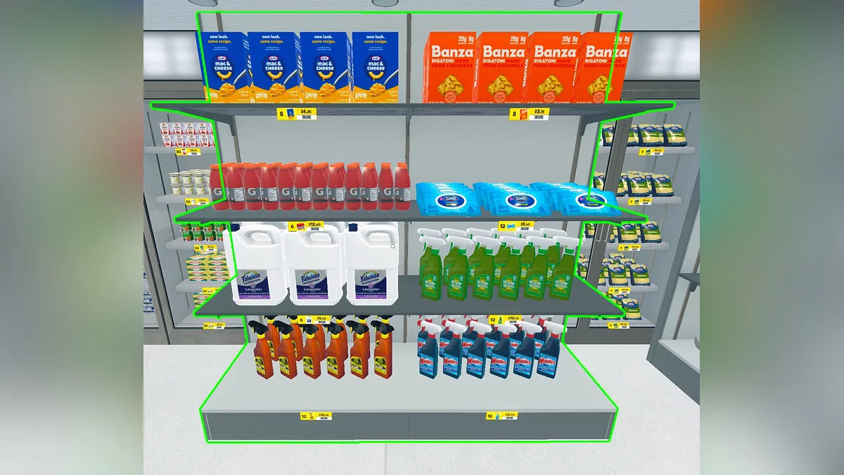 Supermarket Simulator — 65 US products