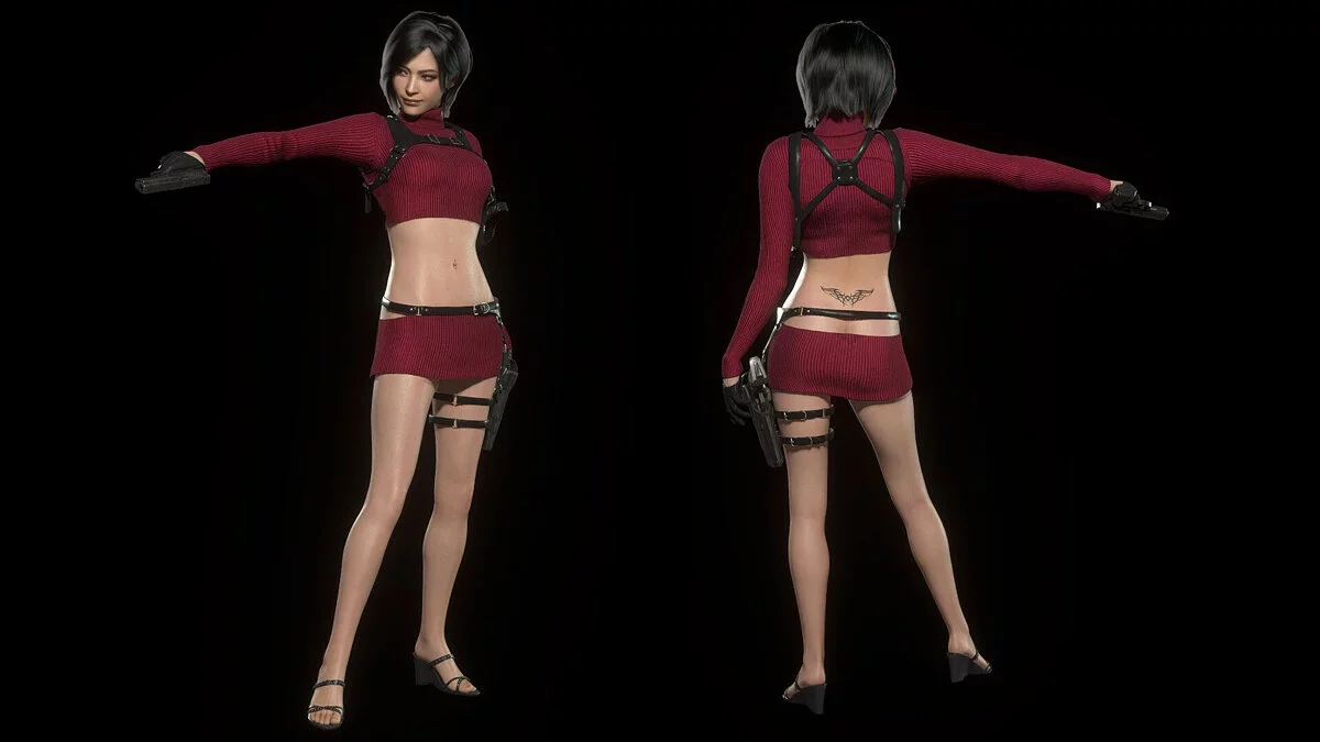 Resident Evil 4 Remake: Separate Ways — Ada in a miniskirt