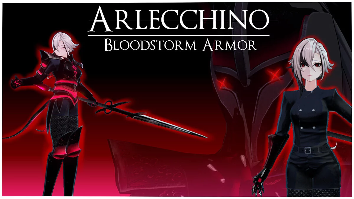 Genshin Impact — "Bloody Storm" armor for Harlequin